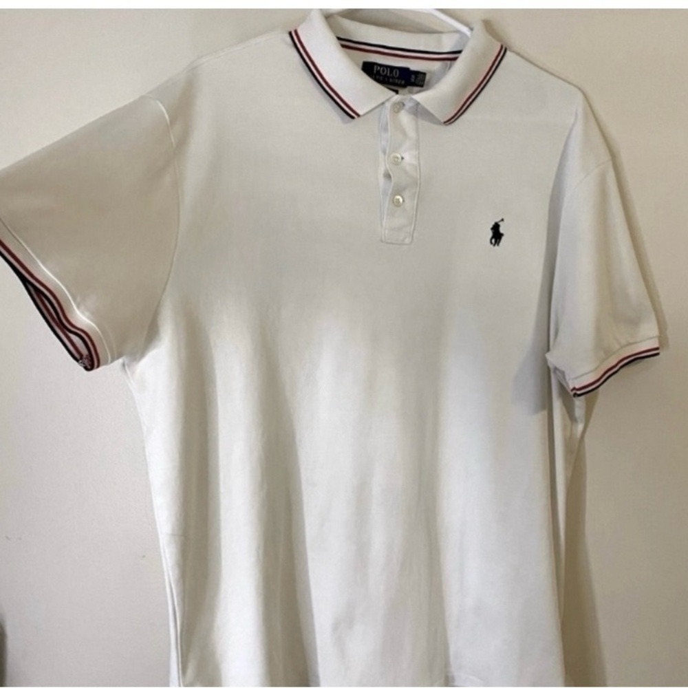 Polo Ralph Lauren White Polo Shirt with Black Logo XL - Picture 6 of 7